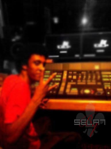 A moment at a studio mixing desk