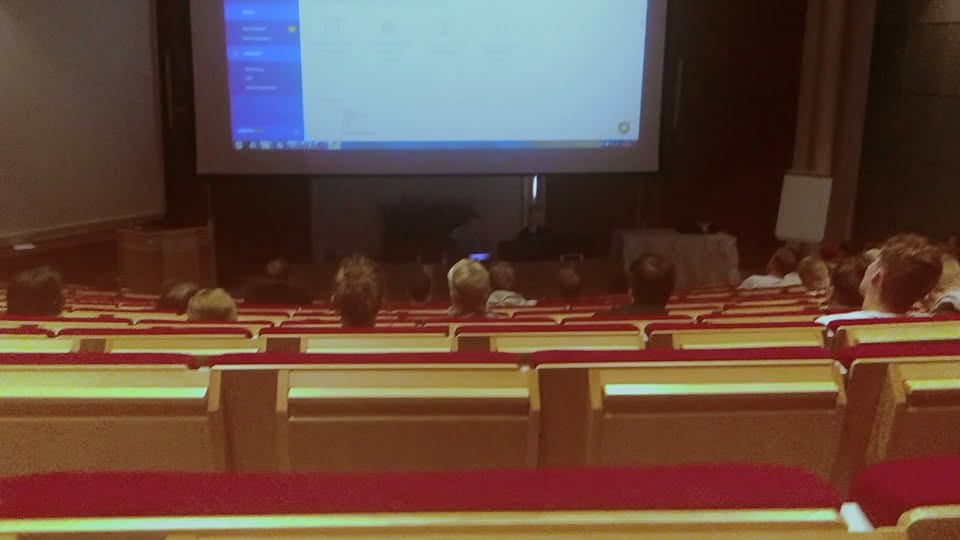 Audience in a lecture theatre