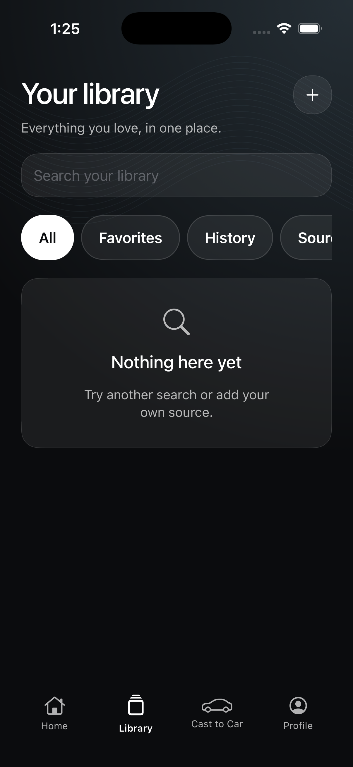 Current Flow mobile library screen